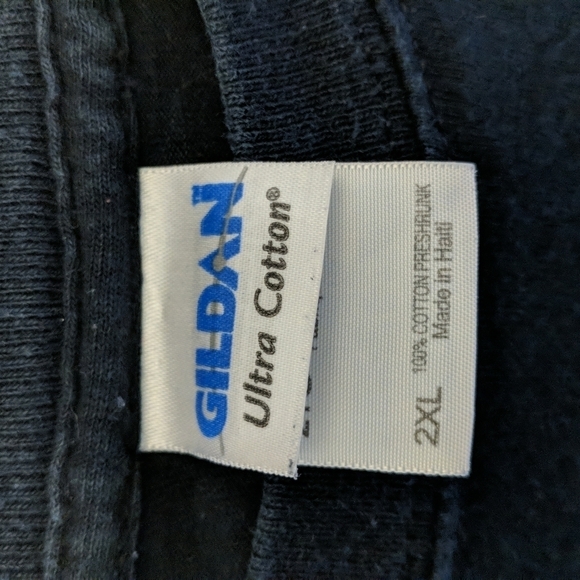 Gildan Men's Short Sleeve Double Sided Graphic Tee Size 2XL - Picture 3 of 5